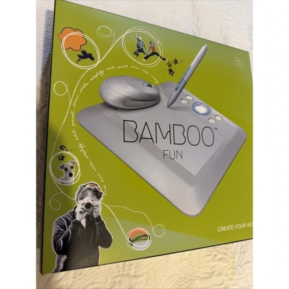 New Wacom Bamboo Fun CTE-450S Drawing Tablet Pen & Mouse Windows Mac USB    4027